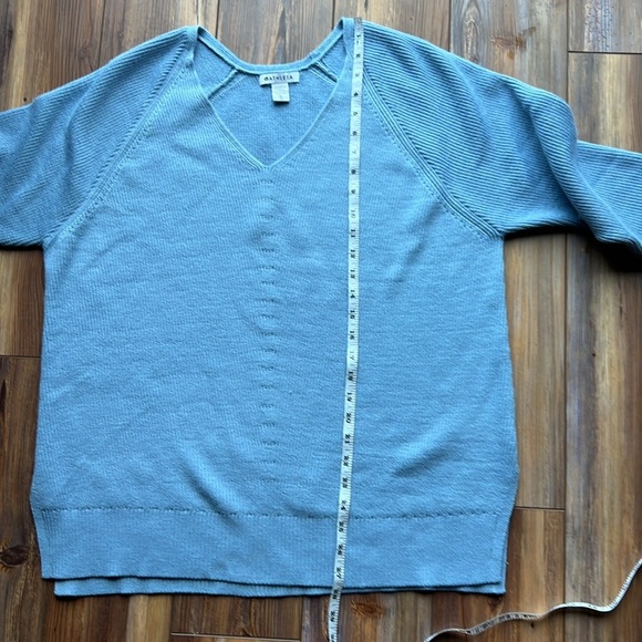 Athleta Hanover Tunic Sweater Size XL Light Blue Pullover S Wool Blend - Picture 7 of 10